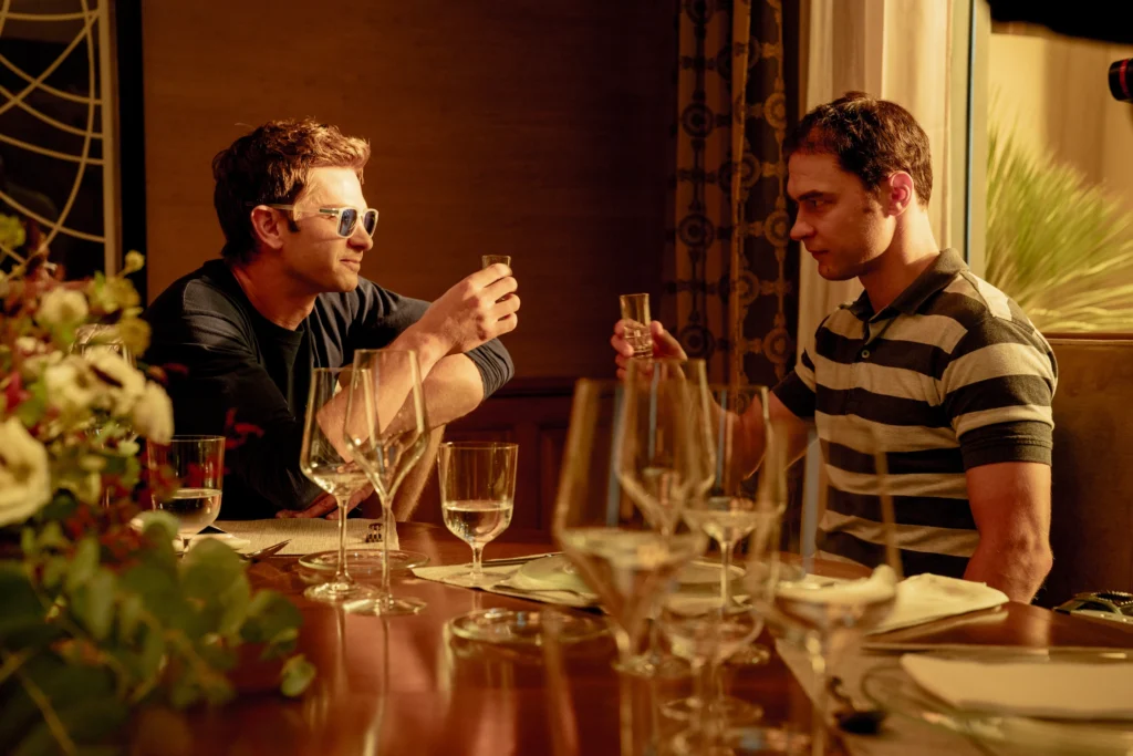 Andrew-Garfield-as-Sam-Altman-and-Yura-Borisov-as-Ilya-Sutskever-in-ARTIFICIAL.Courtesy-of-NEON.–c501ead
